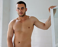 Aussie boy James Nowak is back soaping up his XL cock