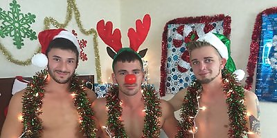 Jockbreeders: A Very Bareback Christmas - Brogan Reed, Joshua James and Scott DeMarco
