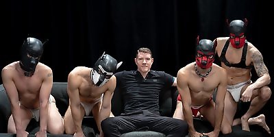 Carnaloriginals: The Carnal Kennel Pup Play - Dylan Tides, Hugo Dupre, Lane Colten, Legrand Wolf and Zander Woodz