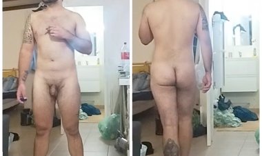 Hidden gay cam exposed unaware straight Paolo 29yo fully naked