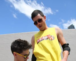 William and Ryan naked outdoors and fucking 2