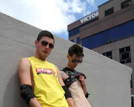 William and Ryan naked outdoors and fucking 2