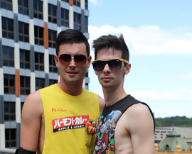 William and Ryan naked outdoors and fucking at BentleyRaceâ€