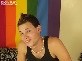 Bladen Sawyer masturbates with cock ring on