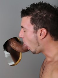 Monster cock in a glory hole