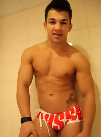 Shower time with Boxer John Pavel