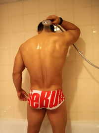 Shower time with Boxer John Pavel