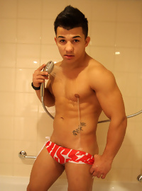 Shower time with Boxer John Pavel