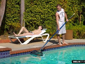 The Pool Boy Cleans Alexs Cock
