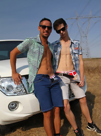 Ryan and Diego fucking in the Australian bush