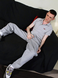 Hard and Hung Trainer Sniffing Trackies Lad