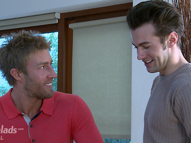 Tall and Athletic Young Straight Hunk Josh gets his First Man Blow Job