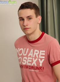 College boy Kody Dunn whips out his firm cock