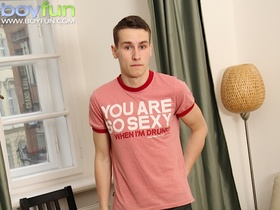 College boy Kody Dunn whips out his firm cock
