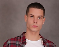 Super fit James Young blows a load over his hard stomach