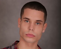 Super fit James Young blows a load over his hard stomach