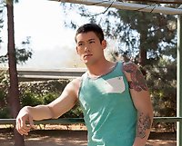 Greg Jameson shoots his load