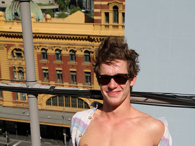 Naked on the roof with Max Gatling