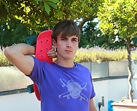 Troy Shows off his Uncut Rocket Cock