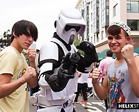 Andy and Matthew at Comic Con