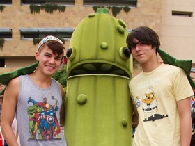 Andy and Matthew at Comic Con