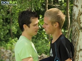 John Horny and Zack Kane banging in the backyard
