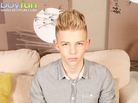 Pretty boy Alex Silvers busts a huge nut