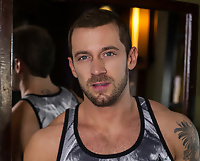 Gay Porn Star Tyler Wolf fingers his tight hole 