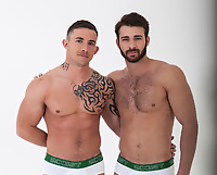 Jarec Wentworth and Richard Pierce are two hot nude men fucking 