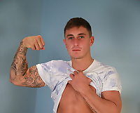 Muscular Straight Lad Max Undresses