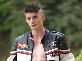 Horny biker boys relish an outdoor flip-flop suck-&-fuck-fest on the back of their machine