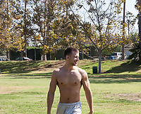 Brett Swanson and Ezra Finn play a little muscle hunk football 