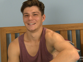 Young Straight Footballer John Shows off his Lean Body