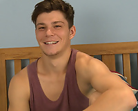 Young Straight Footballer John Shows off his Lean Body