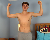 Young Straight Footballer John Shows off his Lean Body