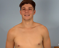 Young Straight Footballer John Shows off his Lean Body