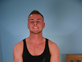 Confident and Flirty Young Man Tyler Show off his Muscles