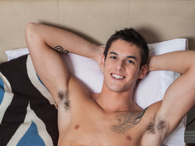 Logan Milano shows off his hard cock