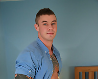 Dalton Shows off his Uncut Cock
