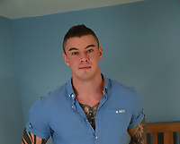 Dalton Shows off his Uncut Cock