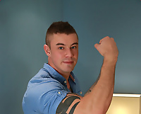 Dalton Shows off his Uncut Cock