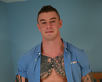 Dalton Shows off his Uncut Cock