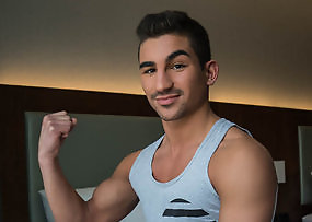 Lukas Valentine fingers his tight hole