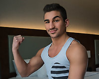 Lukas Valentine fingers his tight hole