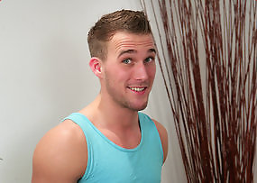 Straight Hunk Richs Nine Inch Uncut Cock is Sucked by a Man for the 1st Time!