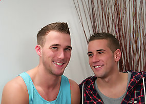 Straight Hunk Richs Nine Inch Uncut Cock is Sucked by a Man for the 1st Time!