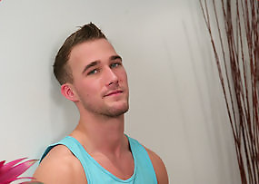 Straight Hunk Richs Nine Inch Uncut Cock is Sucked by a Man for the 1st Time!