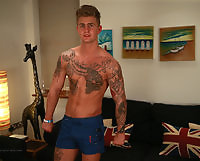 Tall Blond Straight Hunk Danny