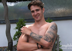James Wanks His Big Uncut Cock