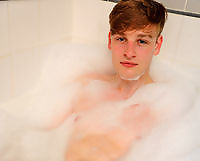 Take a bubble bath with our cute mate Lincoln Hall